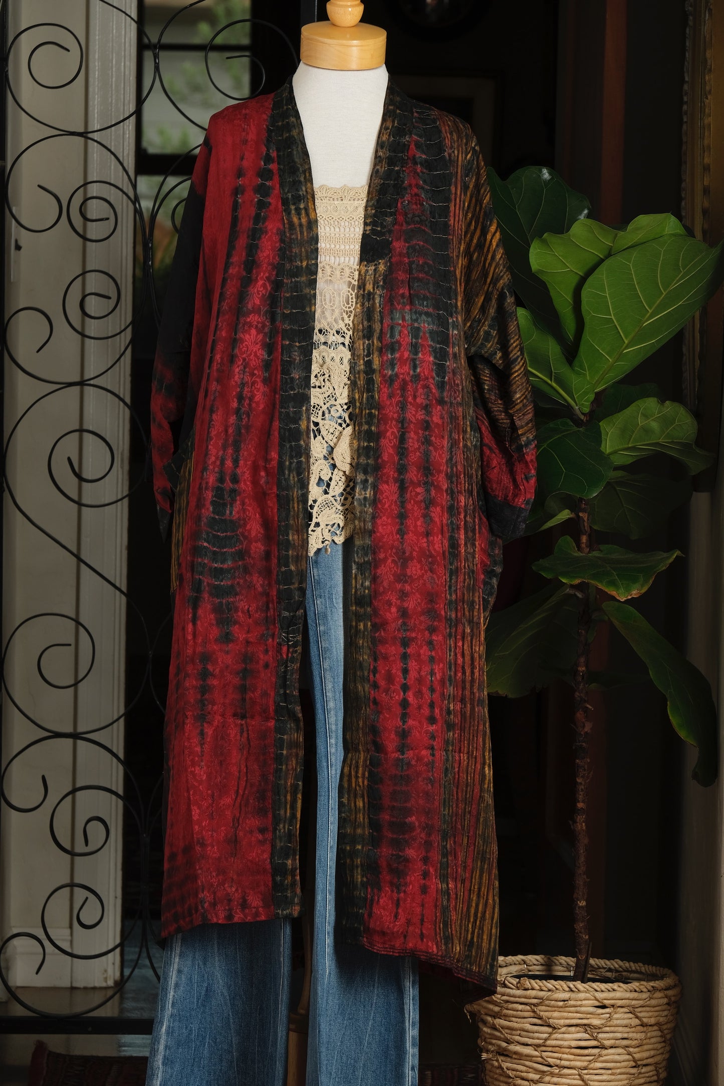 Smoke Duster in Tiger Rose