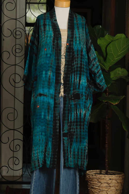 Smoke Duster in Turquoise Midnight