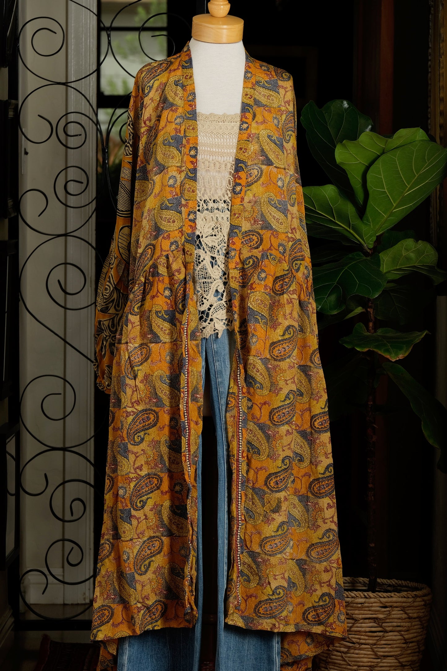 Evermore Duster in Golden Paisley