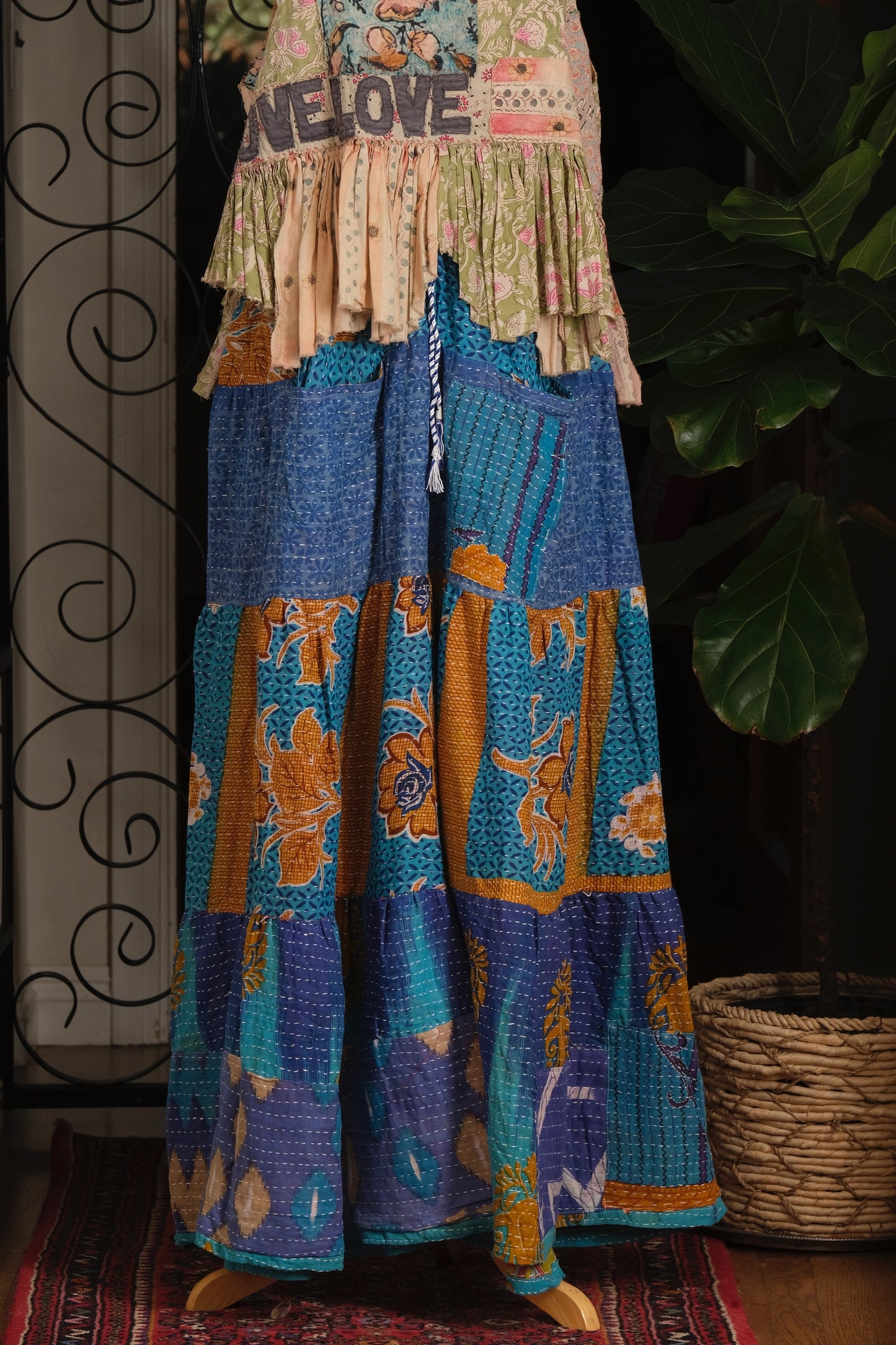 Pocket Pant in Golden Flower