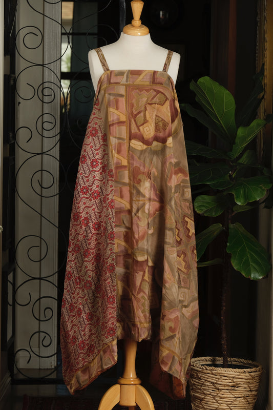 Shine Maxi Dress in Watercolor Olive