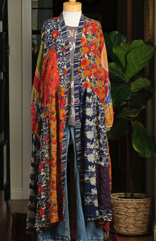 Evermore Duster in Red Poppy