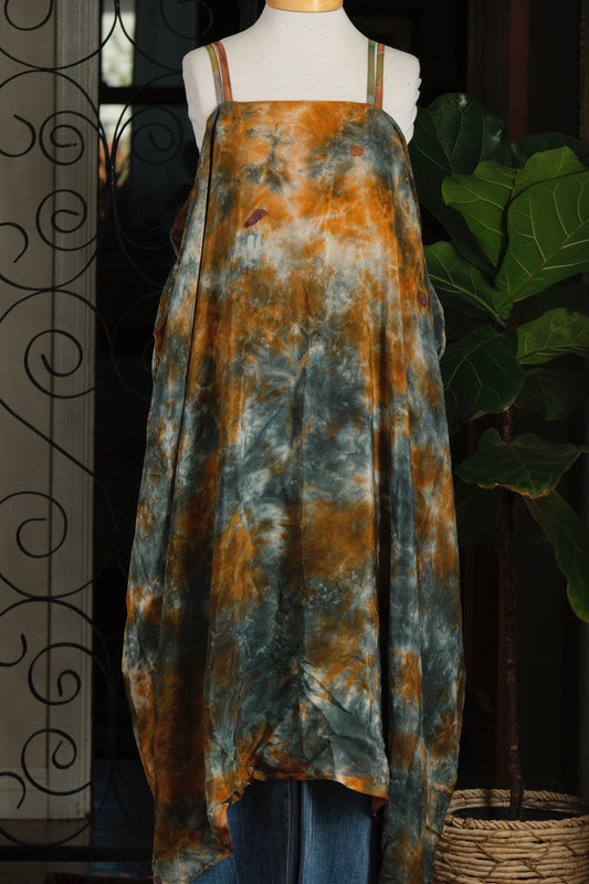 Shine Maxi Dress in Apricot Smoke