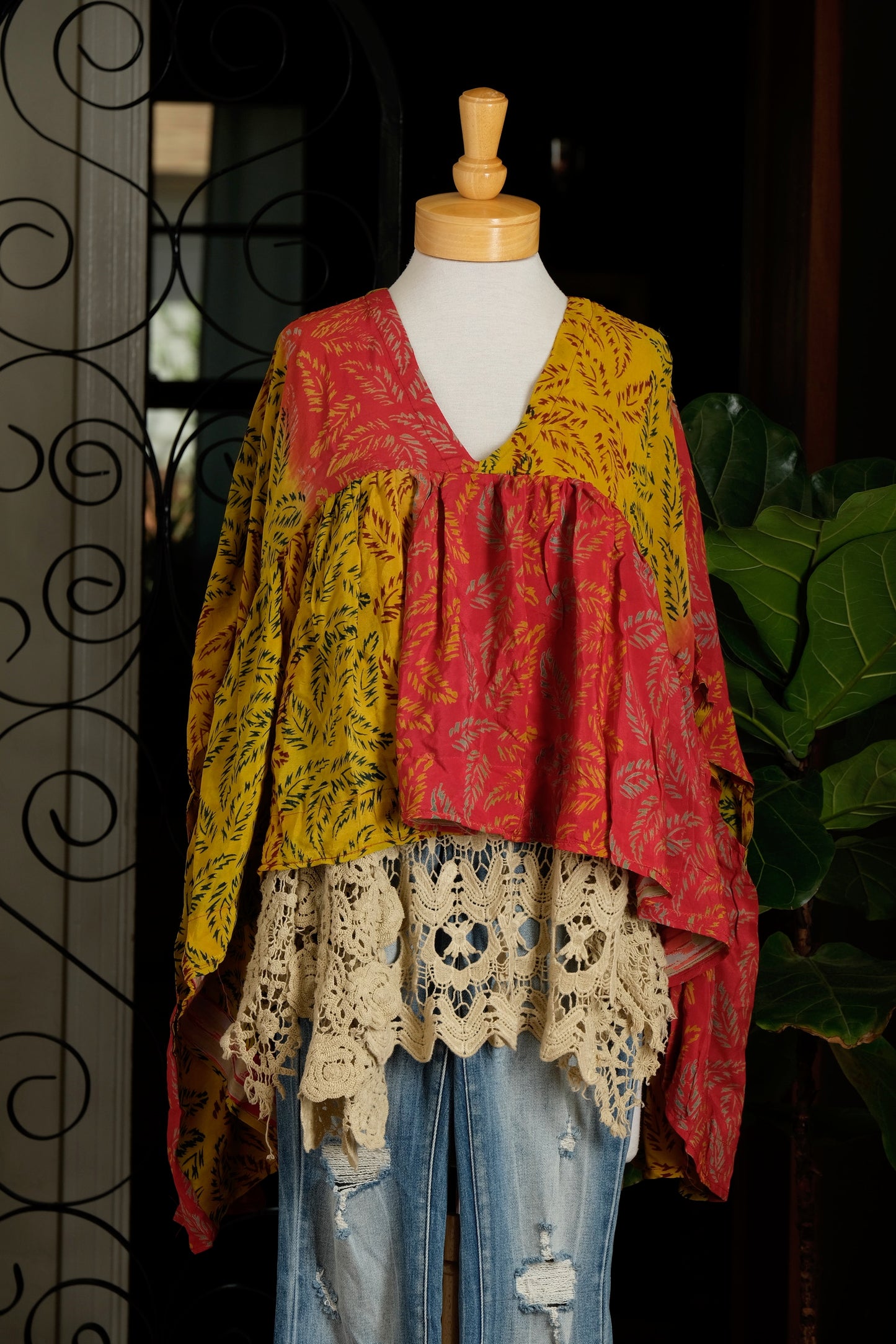 Gold Dust Crop Top in Golden Summer