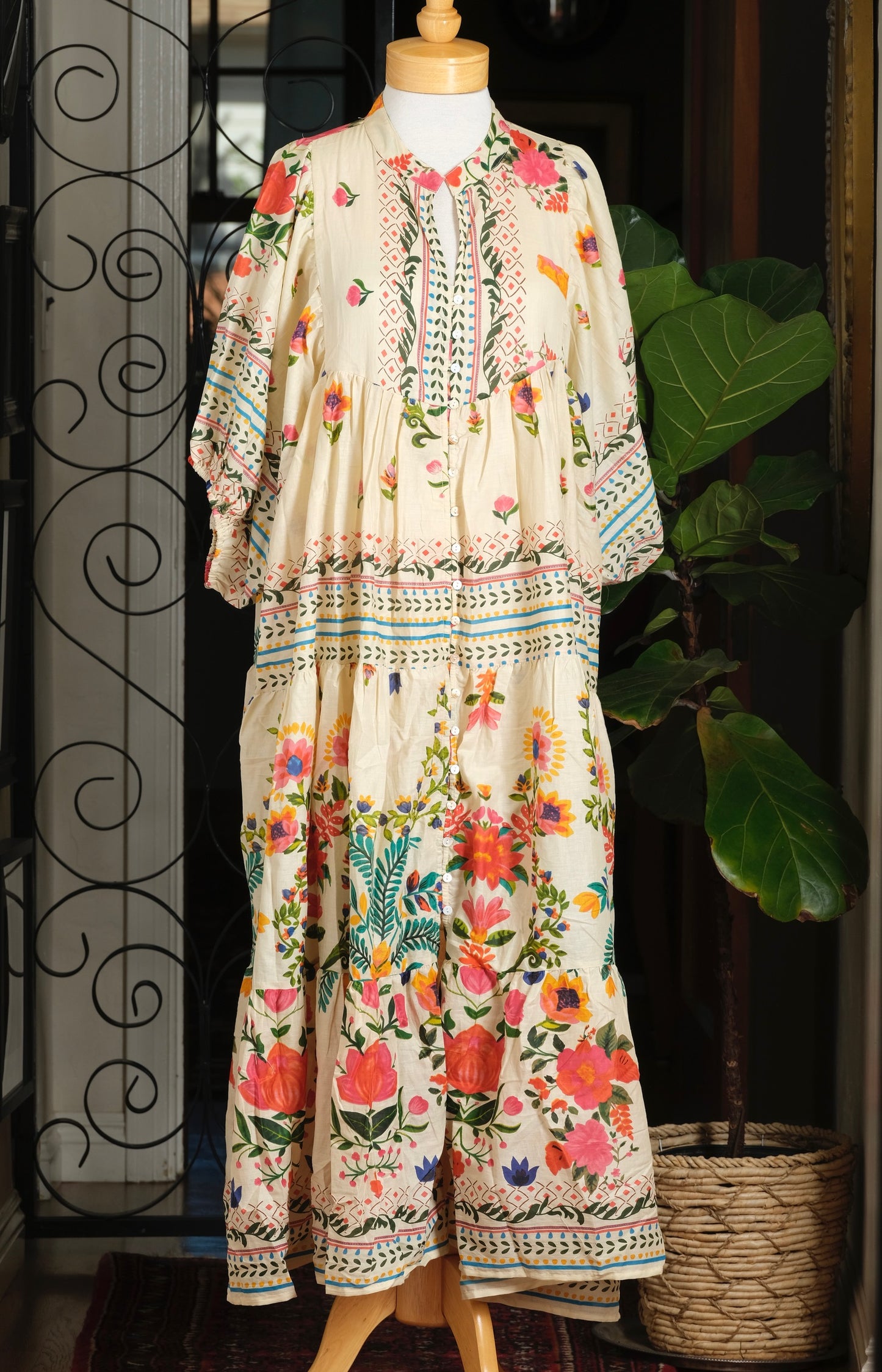 Cotton Dress in Fridas Summer