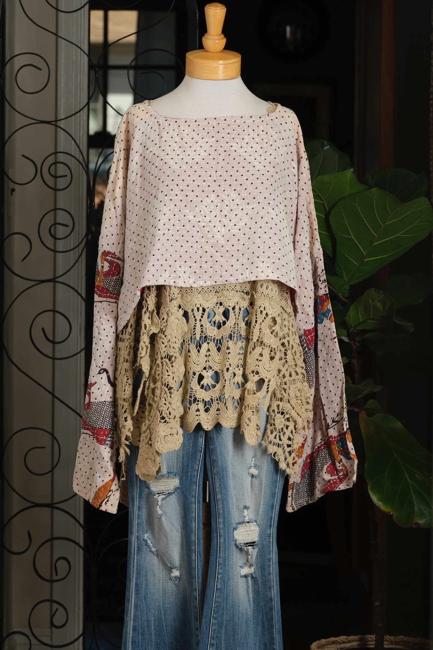 Crop Top in Lady Dot