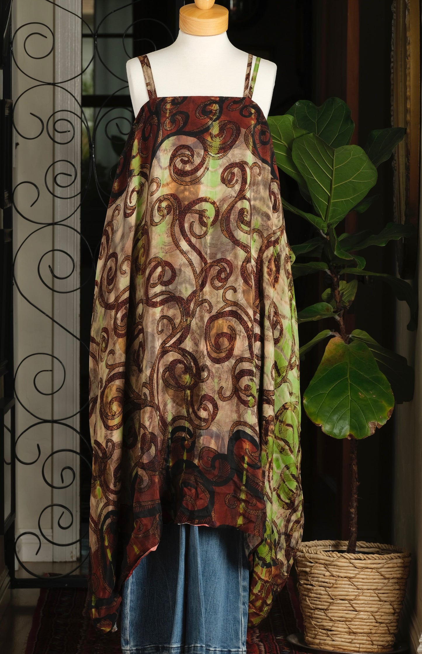 Shine Maxi Dress in Dragon Dance