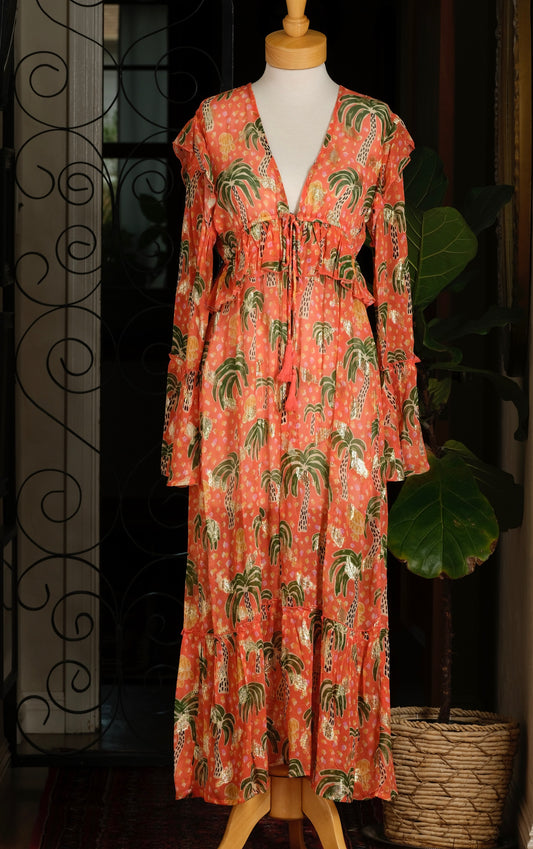 Duster in Leopard Palm