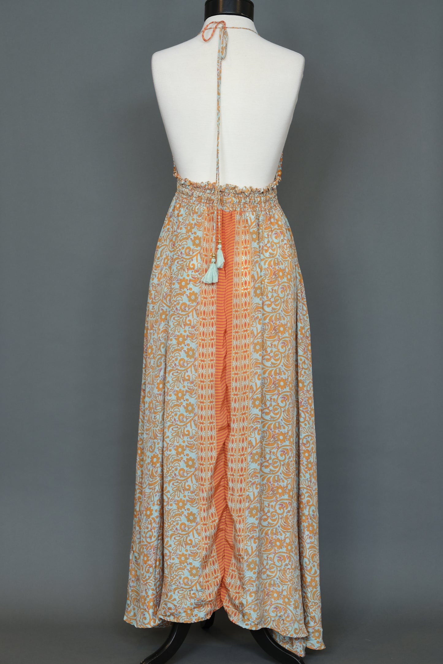 Halter Dress in Mirror Mirror Orange