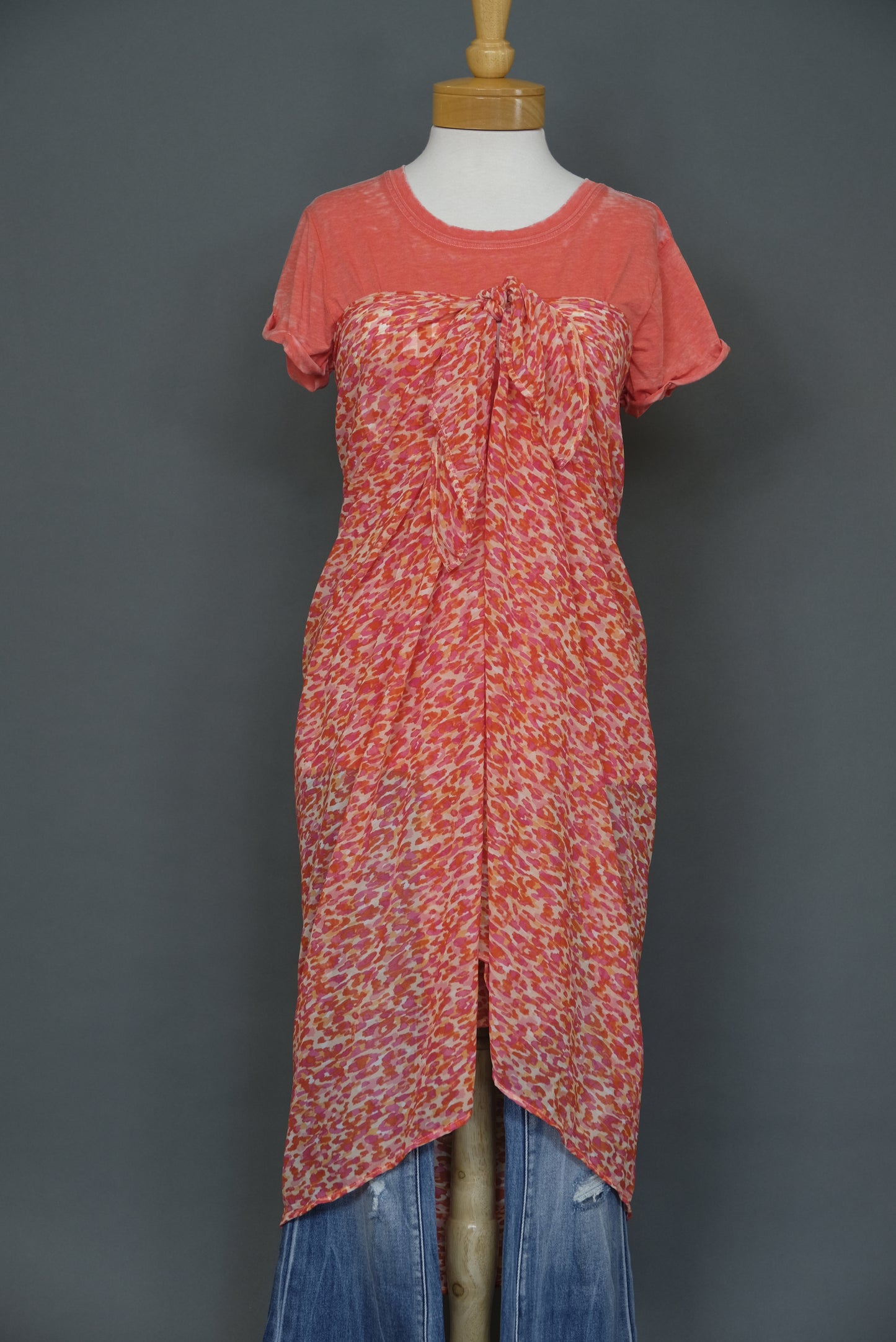 Orange Watercolor Sarong by Sarong Social Club