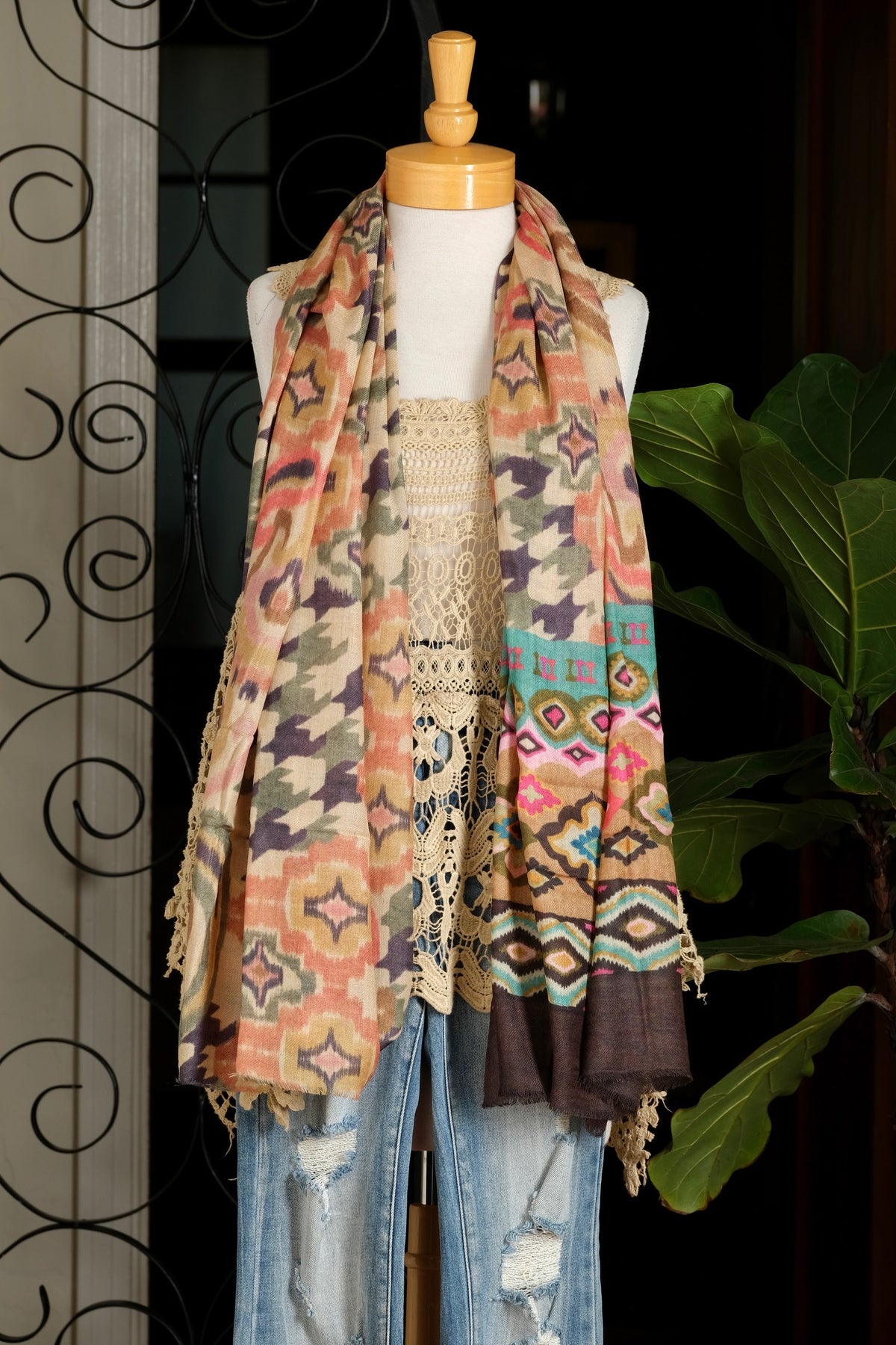 Persian Garden Scarf – Chateau Bel Age Boutique