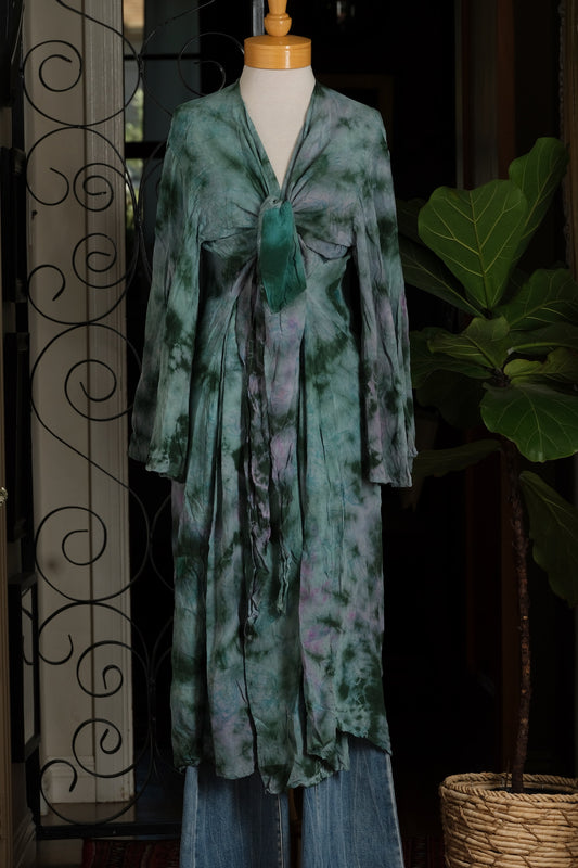Unique Tie Duster in Ocean Deep
