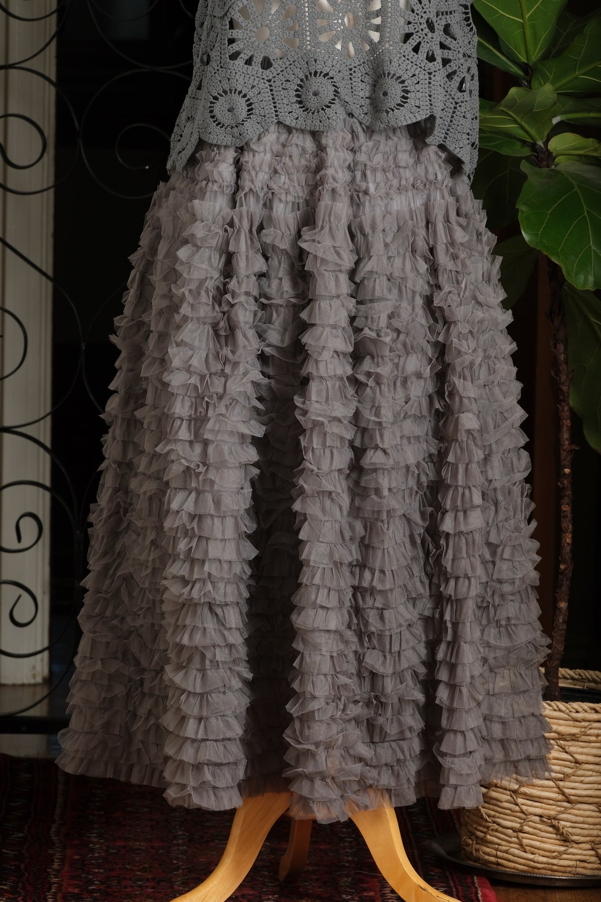 Tulle Petticoat Skirt in Cloud – Chateau Bel Age Boutique