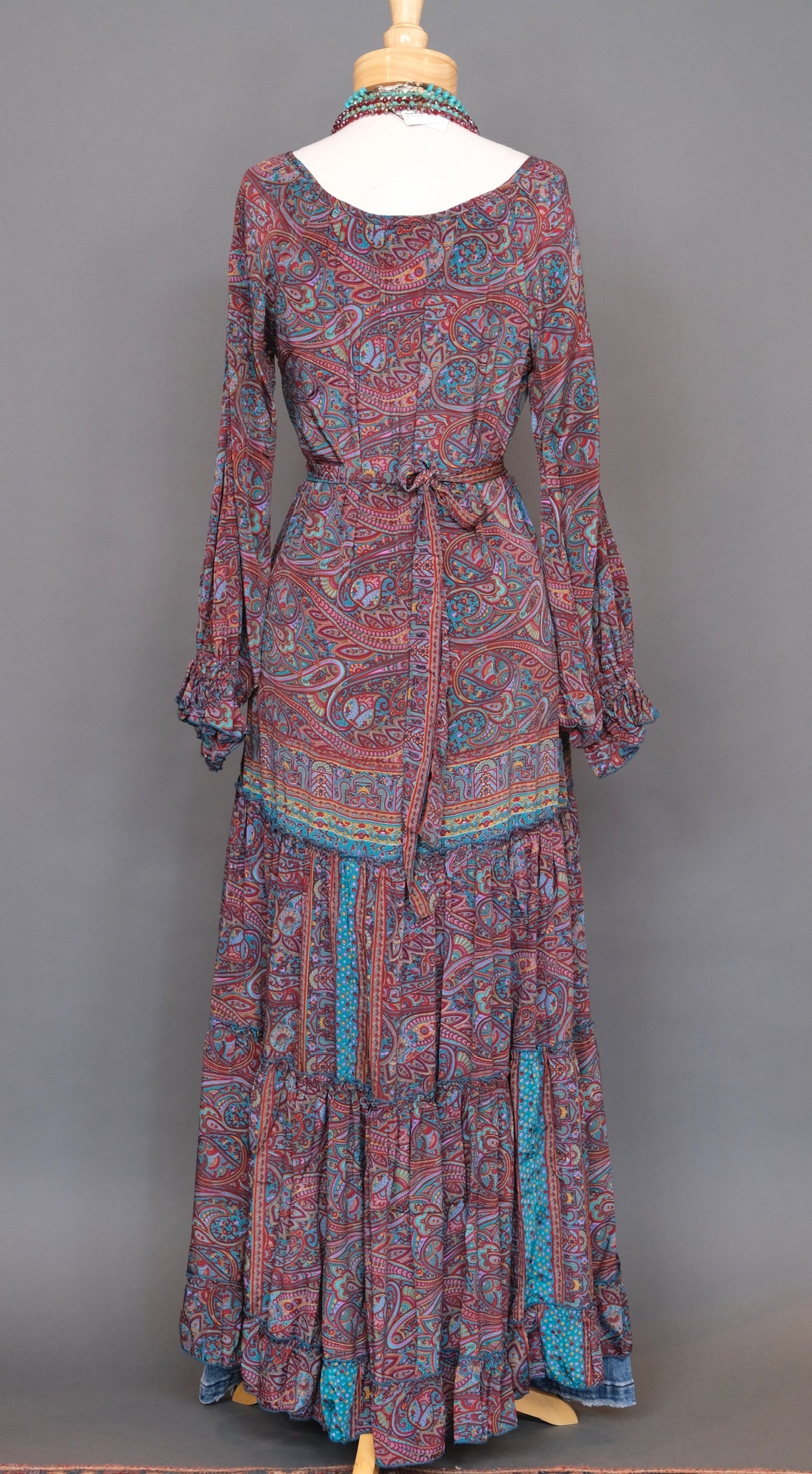 Witchy Woman Dress in Teal Kiss