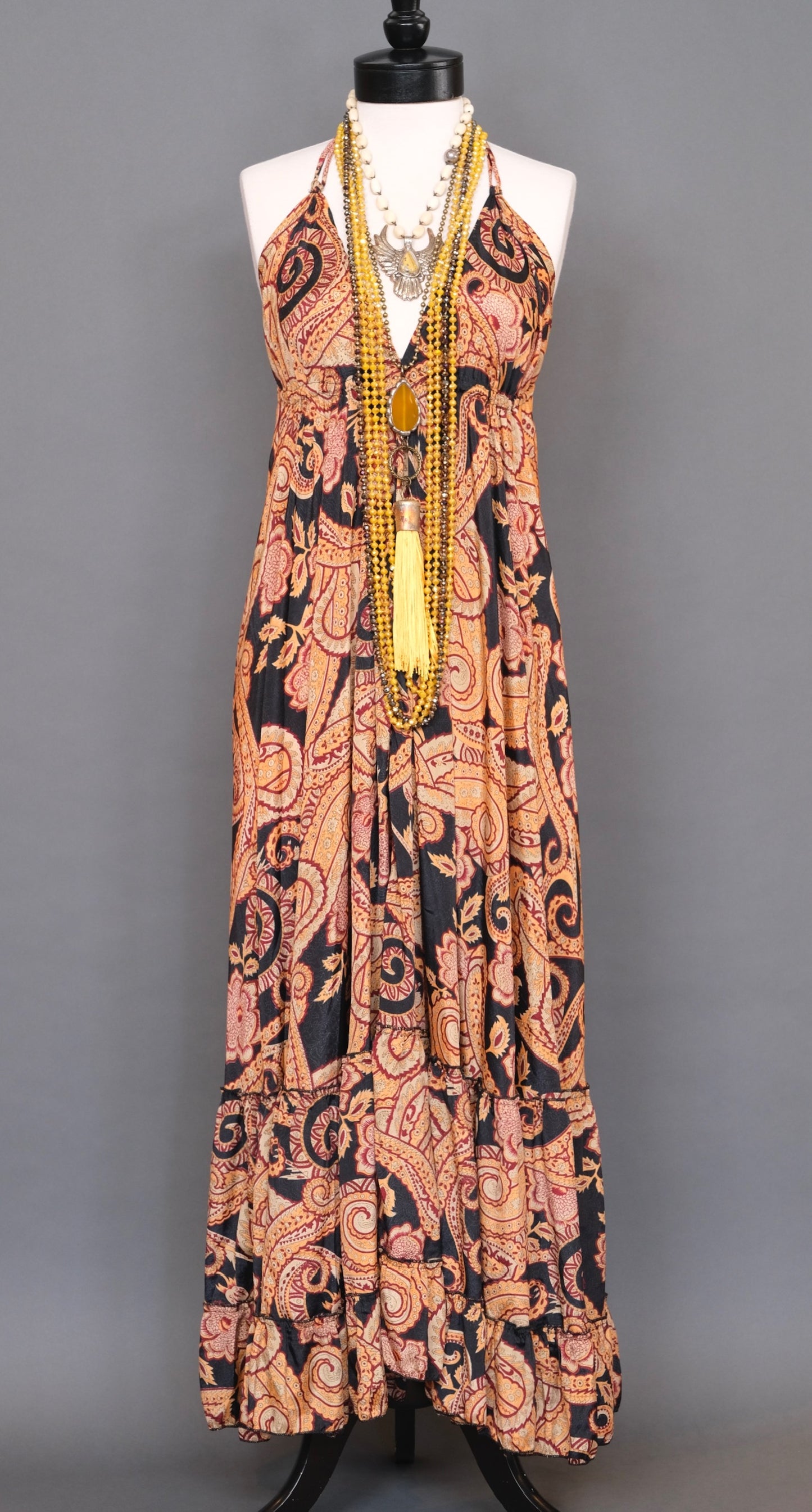 Moon Dance Halter in Dark Paisley