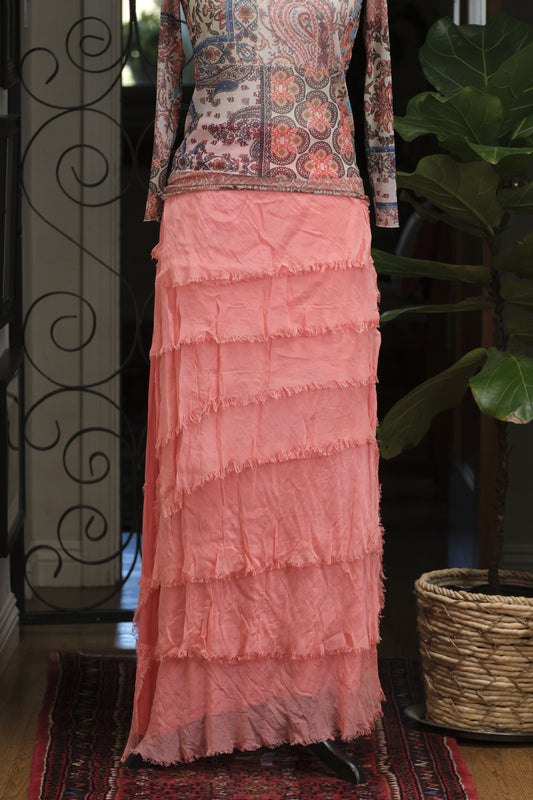 Gatsby Skirt in Coral