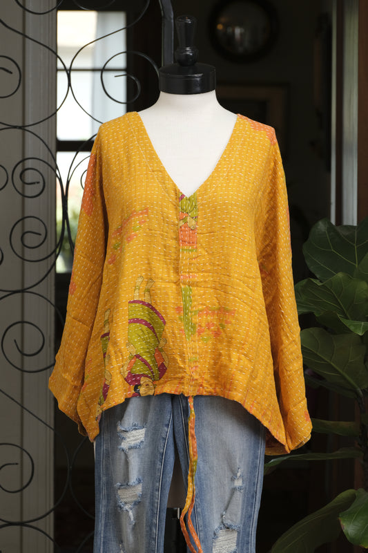 Butterfly Top in Saffron Wish