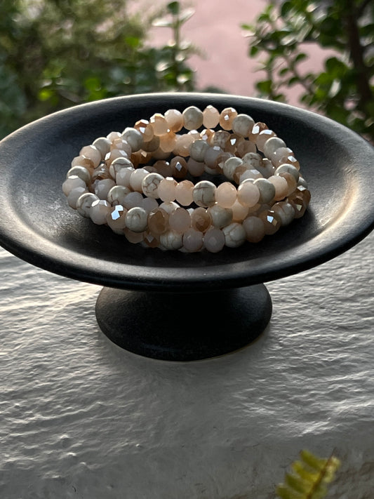 Stretch Bracelet in Shimmer Agate