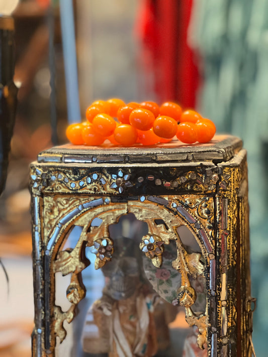 Chunky Resin Bracelet in Amber