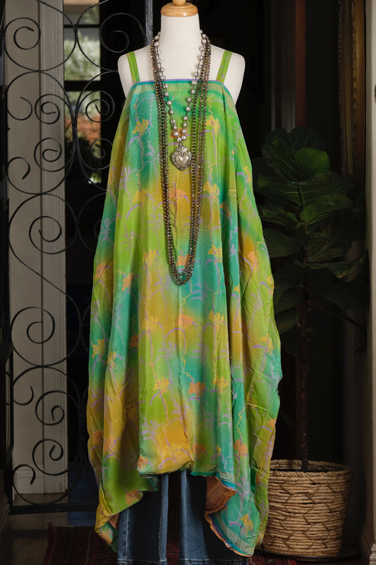 Shine Maxi Dress in Lemon Kissed Aqua