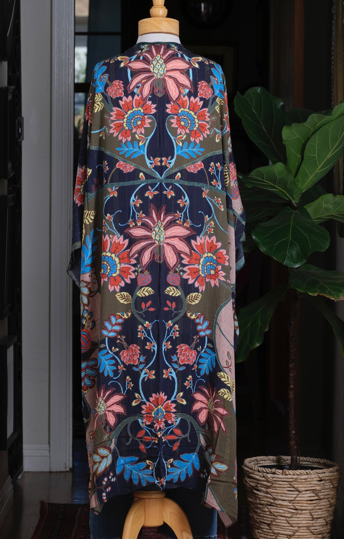 Kimono Topper in Cargo Flower