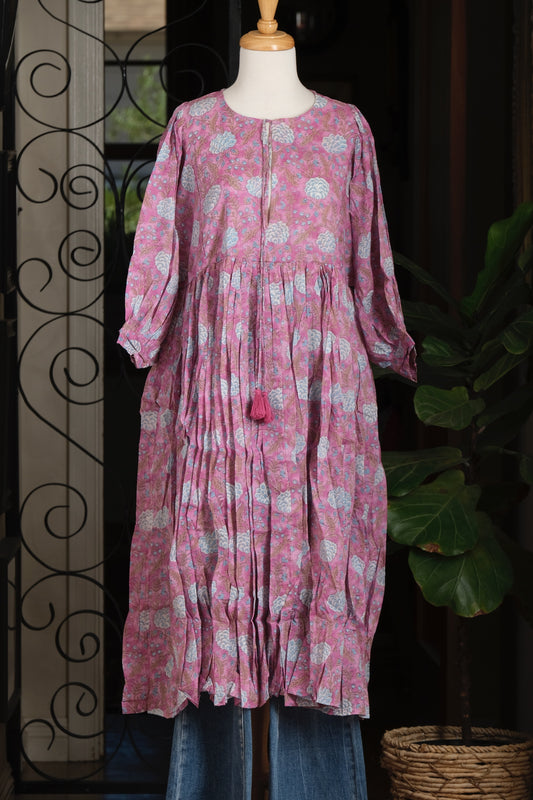 Layla Dress in Lavender Lotus