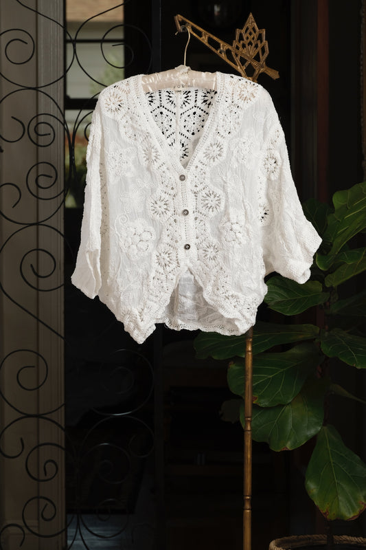 Pia Crochet Cardigan