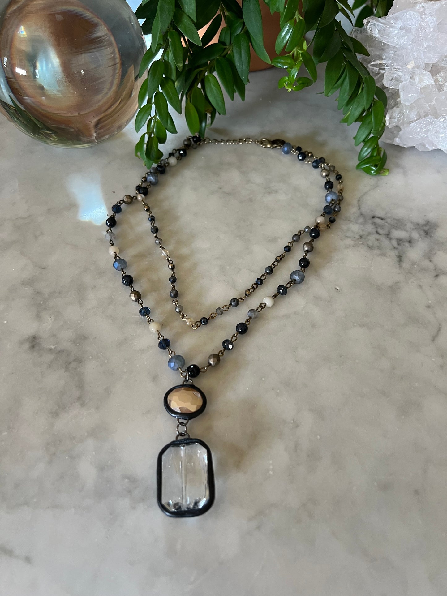Petite Dani Blue Necklace