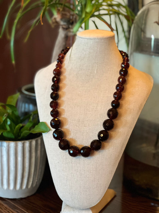 Midnight Amber Necklace