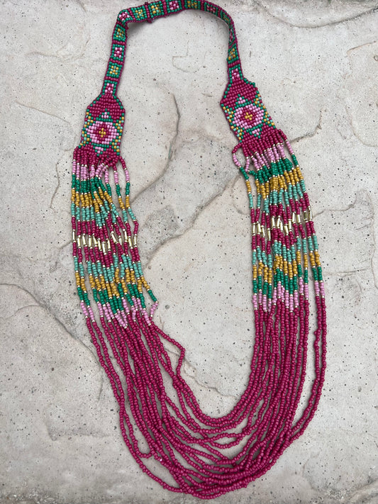 Pink Promise Beaded Necklace