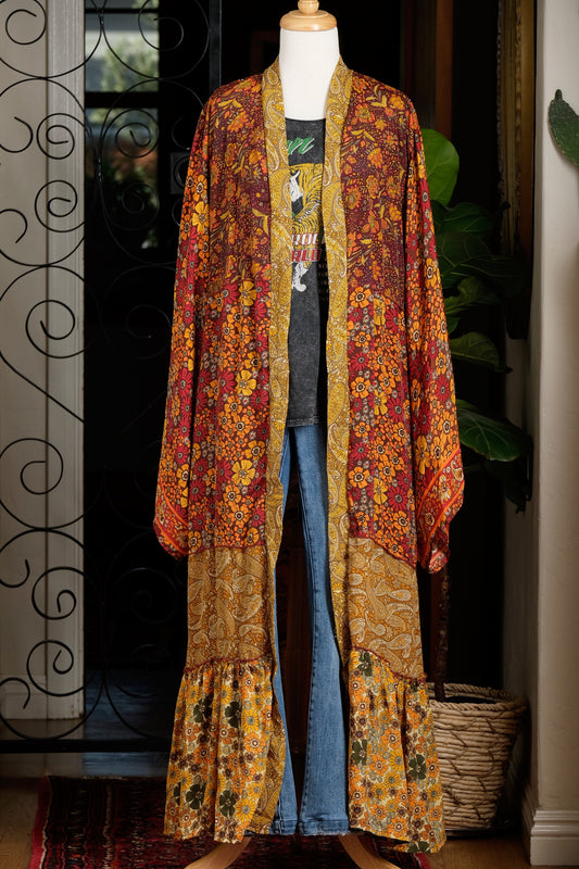 Belle Ruffle Duster in Give Thanks