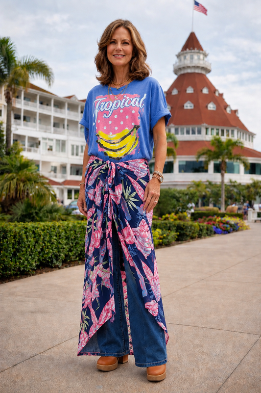 Pink Oasis Sarong