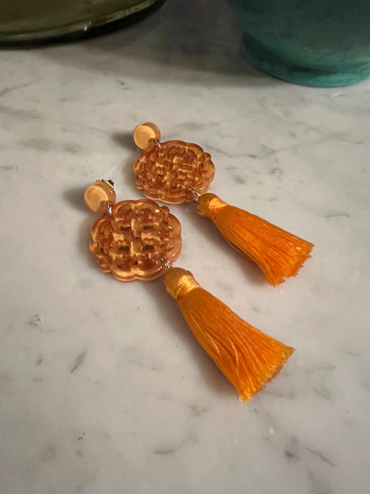 Mustard Cherry Blossom Earring