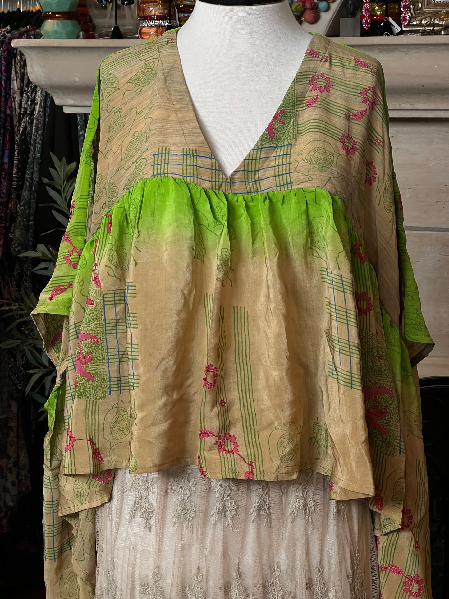 Gold Dust Crop Top in Lime House