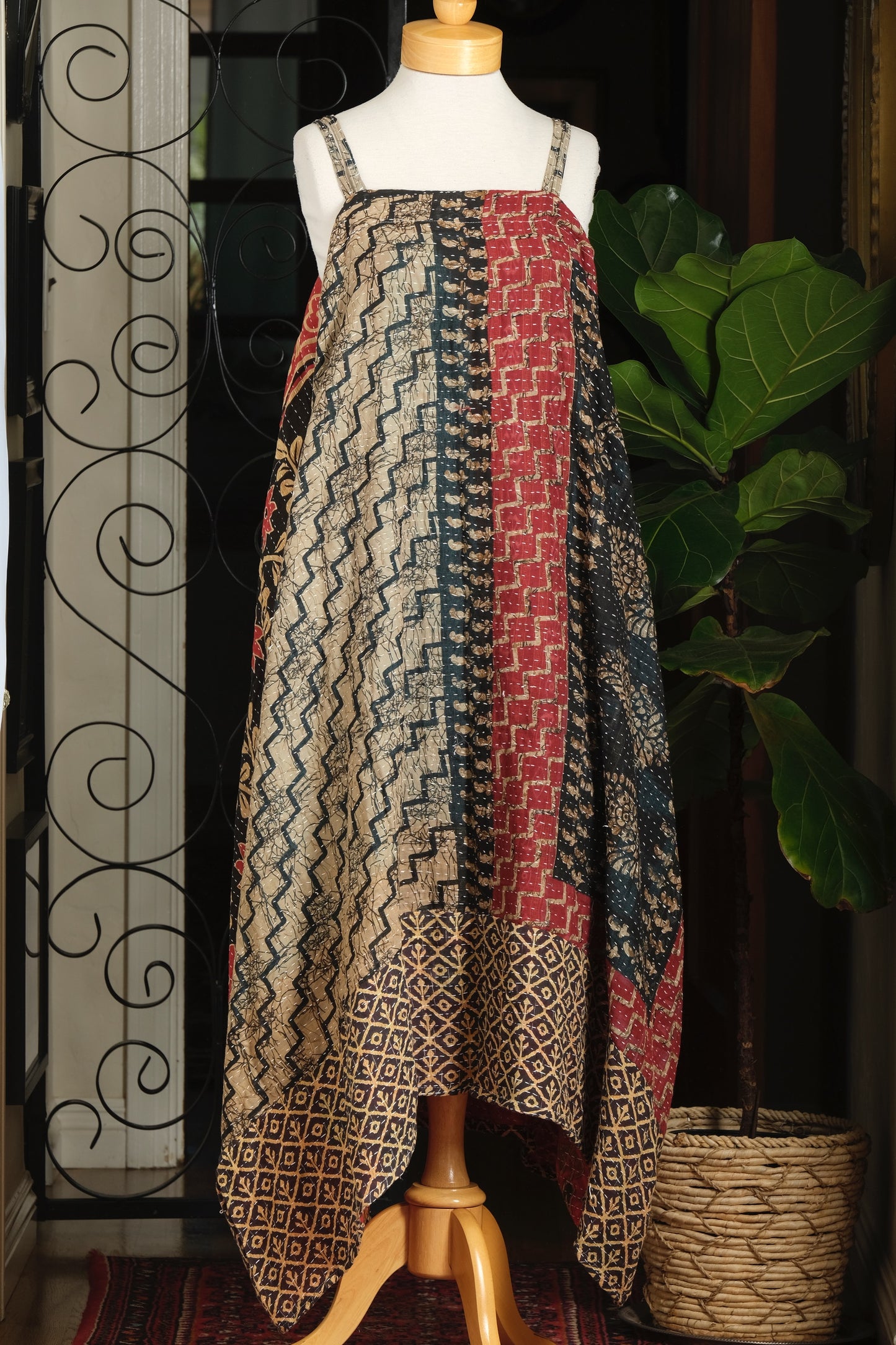 Shine Maxi Dress in Tribal Vines