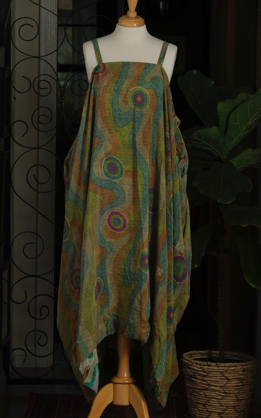 Shine Maxi Dress in Dots and Swirls