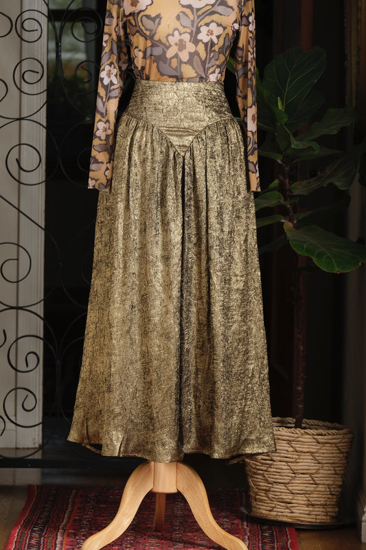 Holiday Skirt in Antique Gold