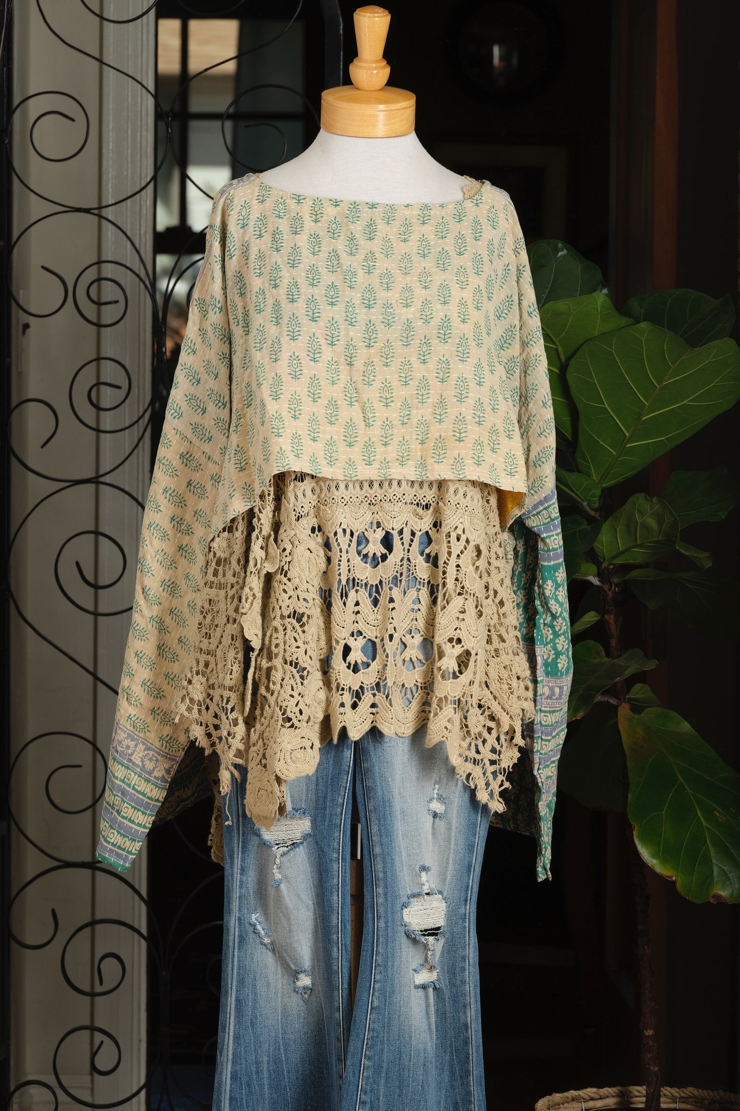 Crop Top in Lucky Leaf