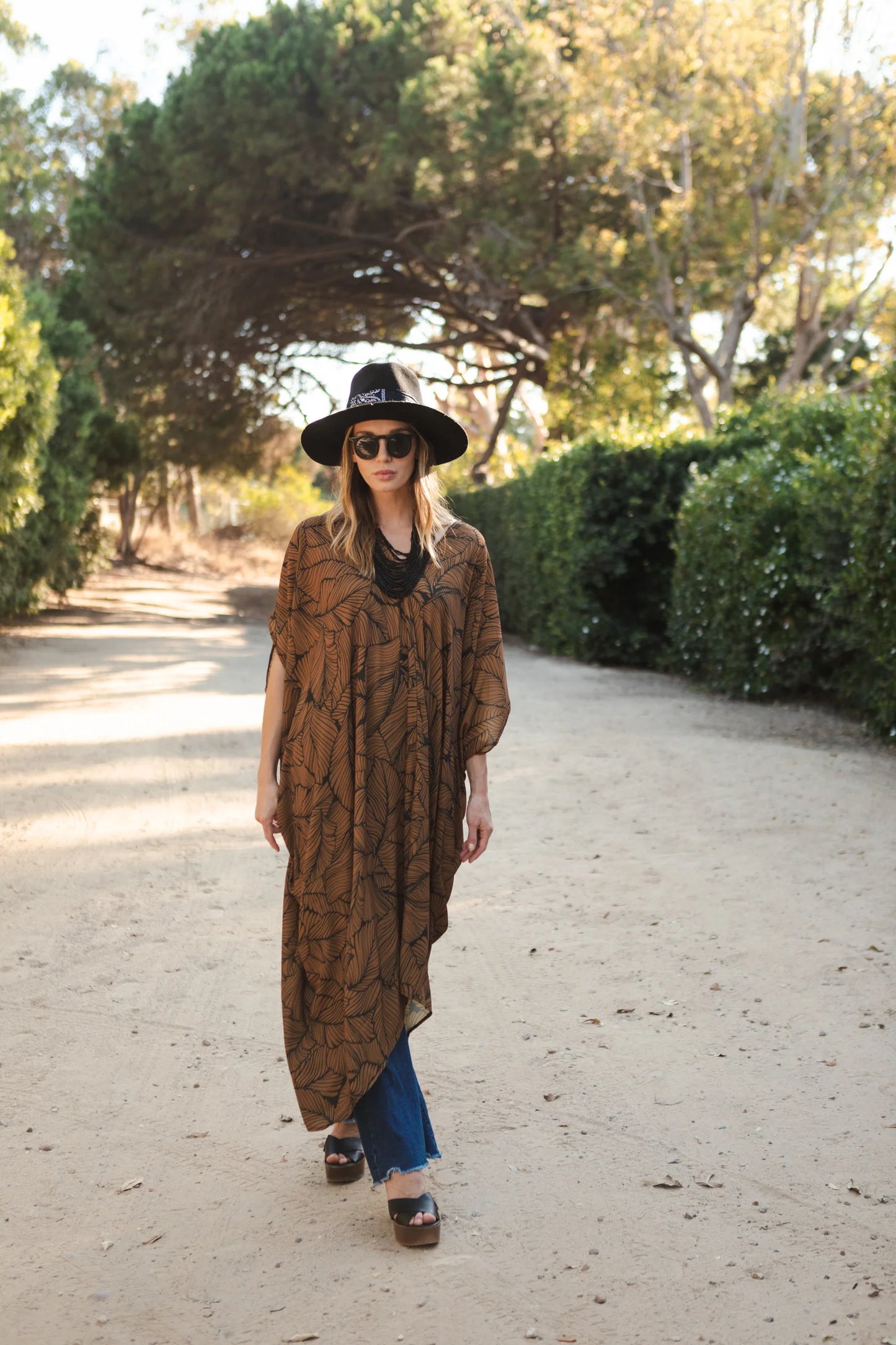 Fiddlea Cocoa Caftan by Jennafer Grace