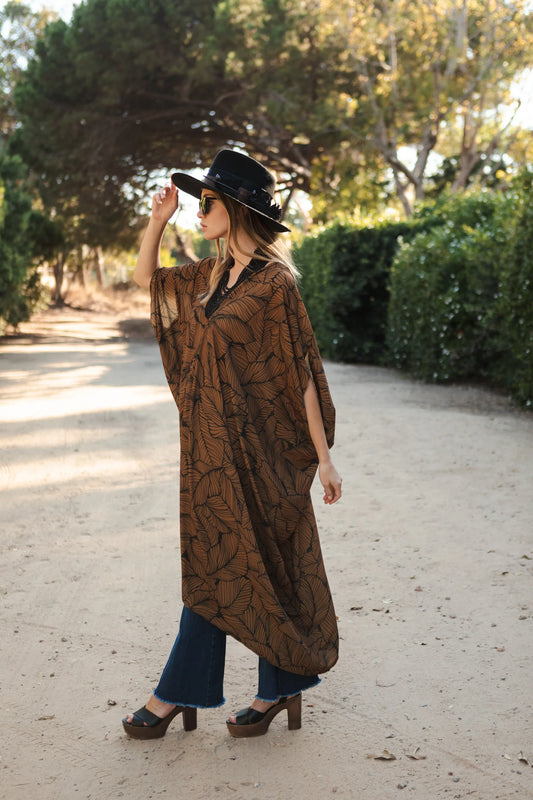 Fiddlea Cocoa Caftan by Jennafer Grace