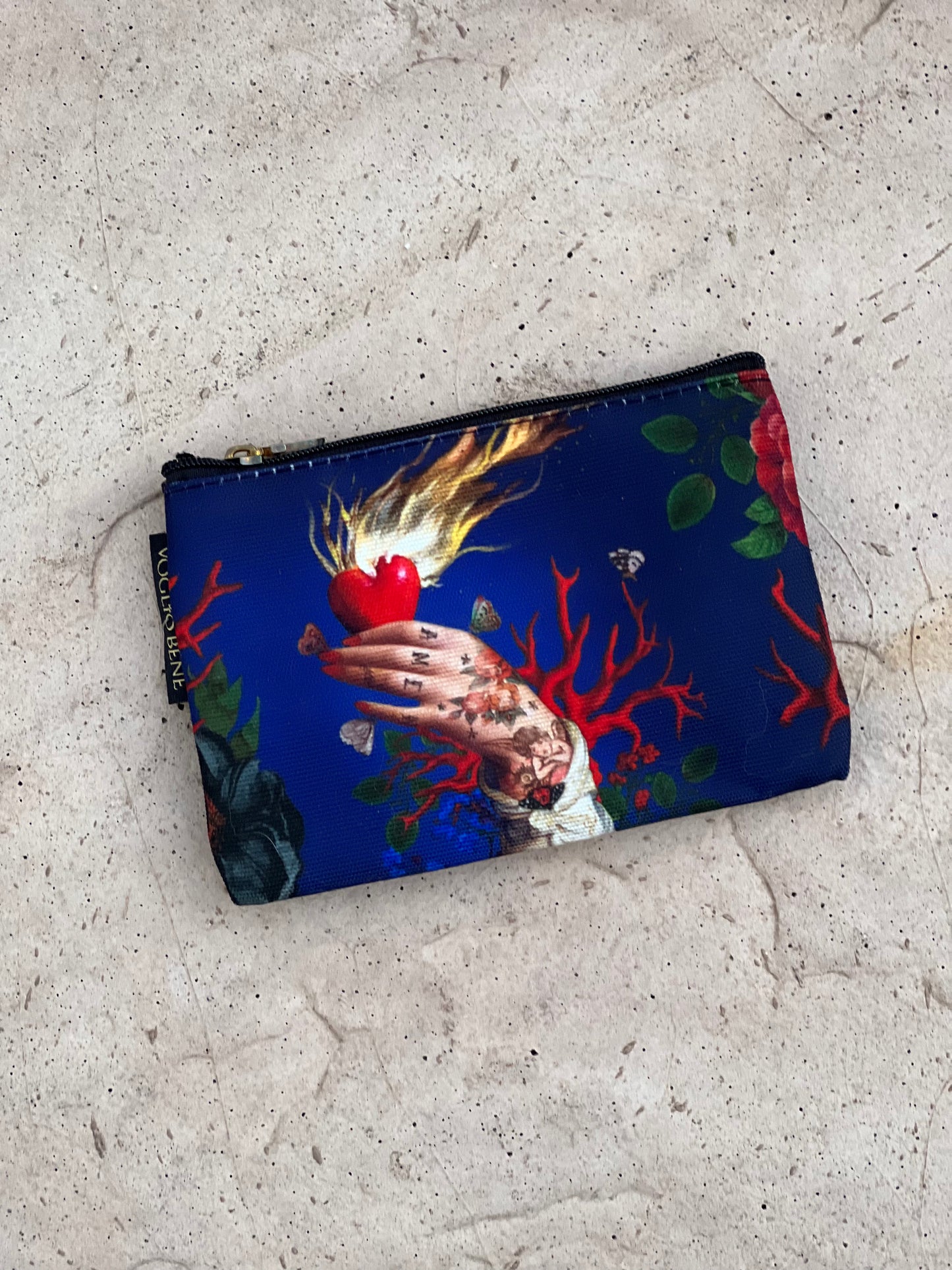 Coin Purse in Flaming Heart