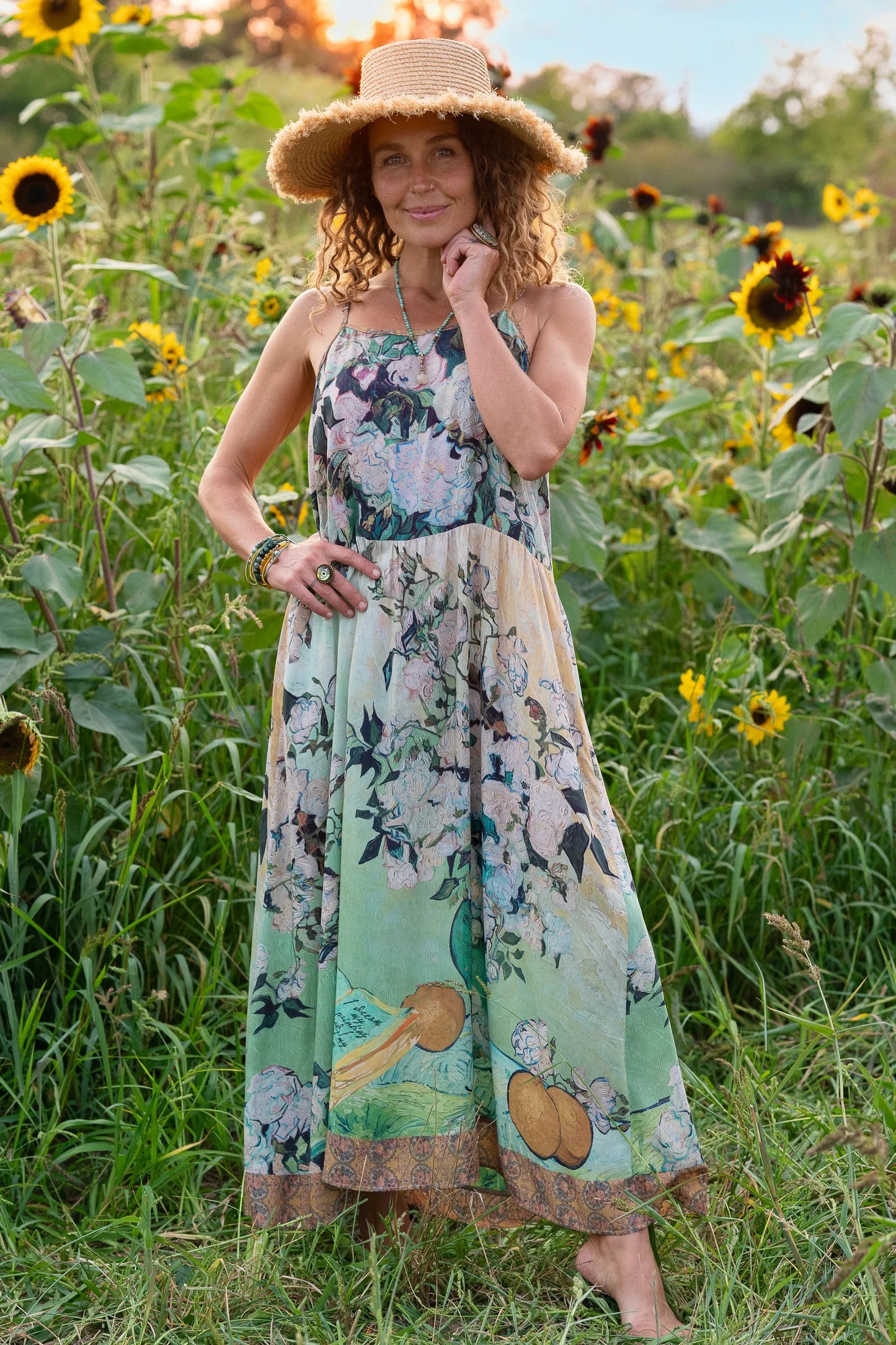 I Paint My Dream Boheme Slip Dress