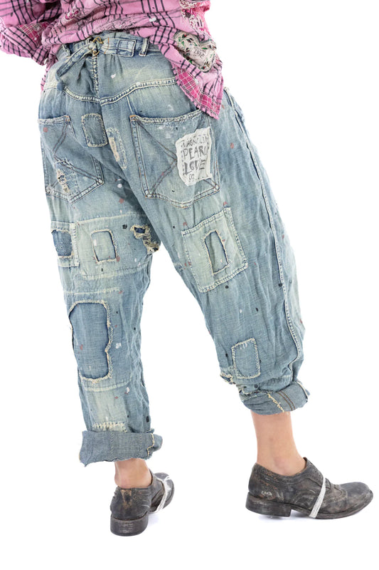 Cotton Linen Miners Denims Pants 598