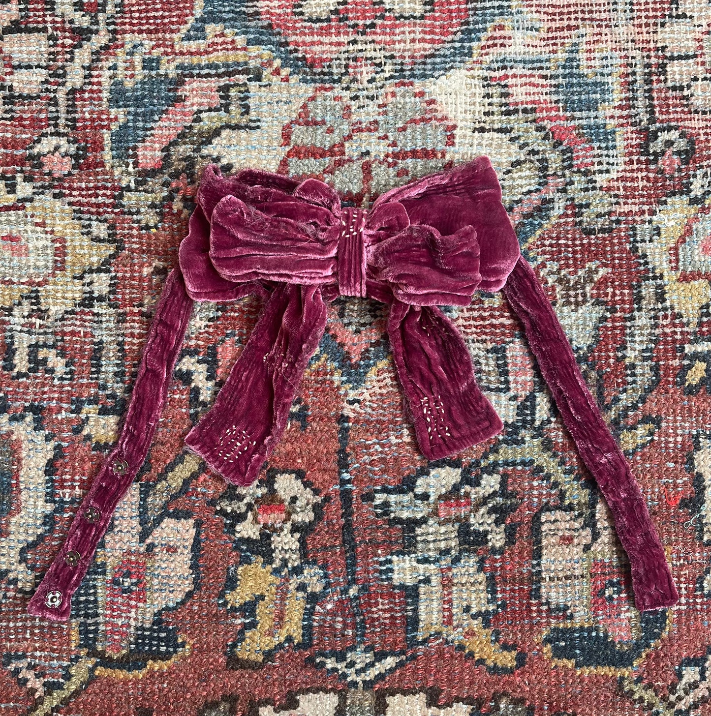 Silk Velvet Tasmin Bowtie in Boysenberry by Magnolia Pearl
