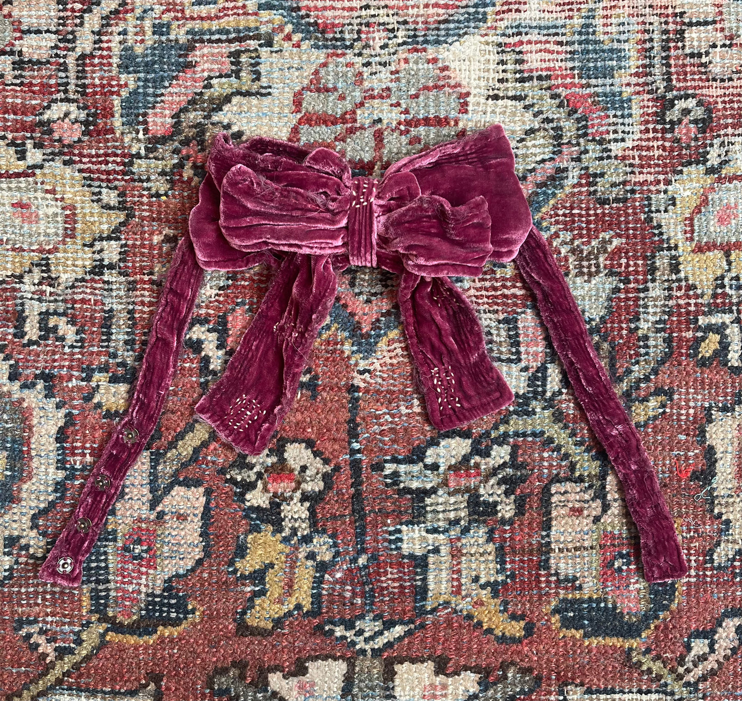 Silk Velvet Tasmin Bowtie in Boysenberry by Magnolia Pearl