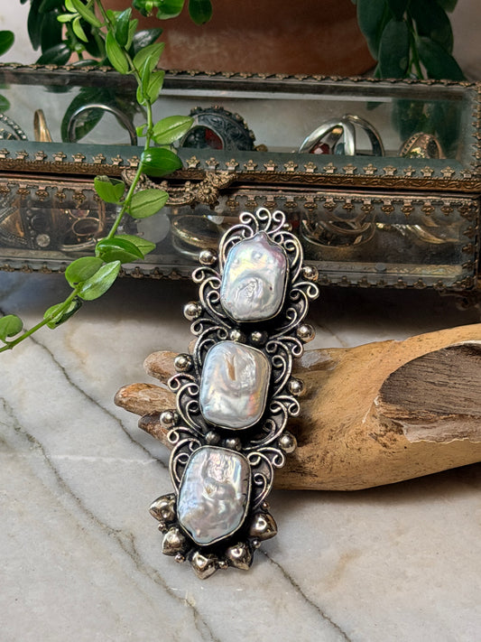 Sacred Pearl Ring A101