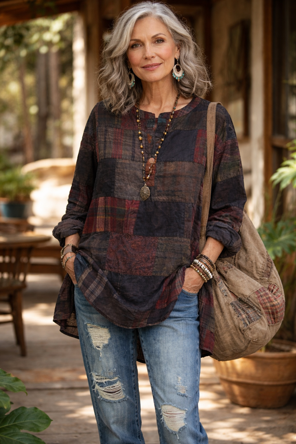 Smoked Patchwork Tunic