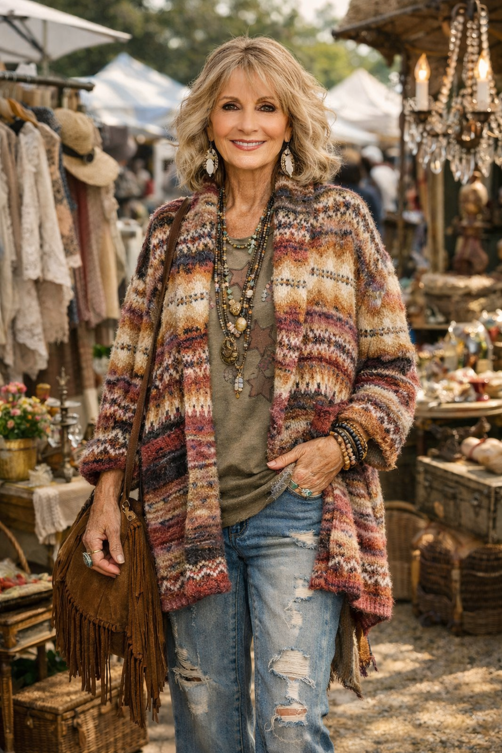 Lauren Cardigan in Sunset