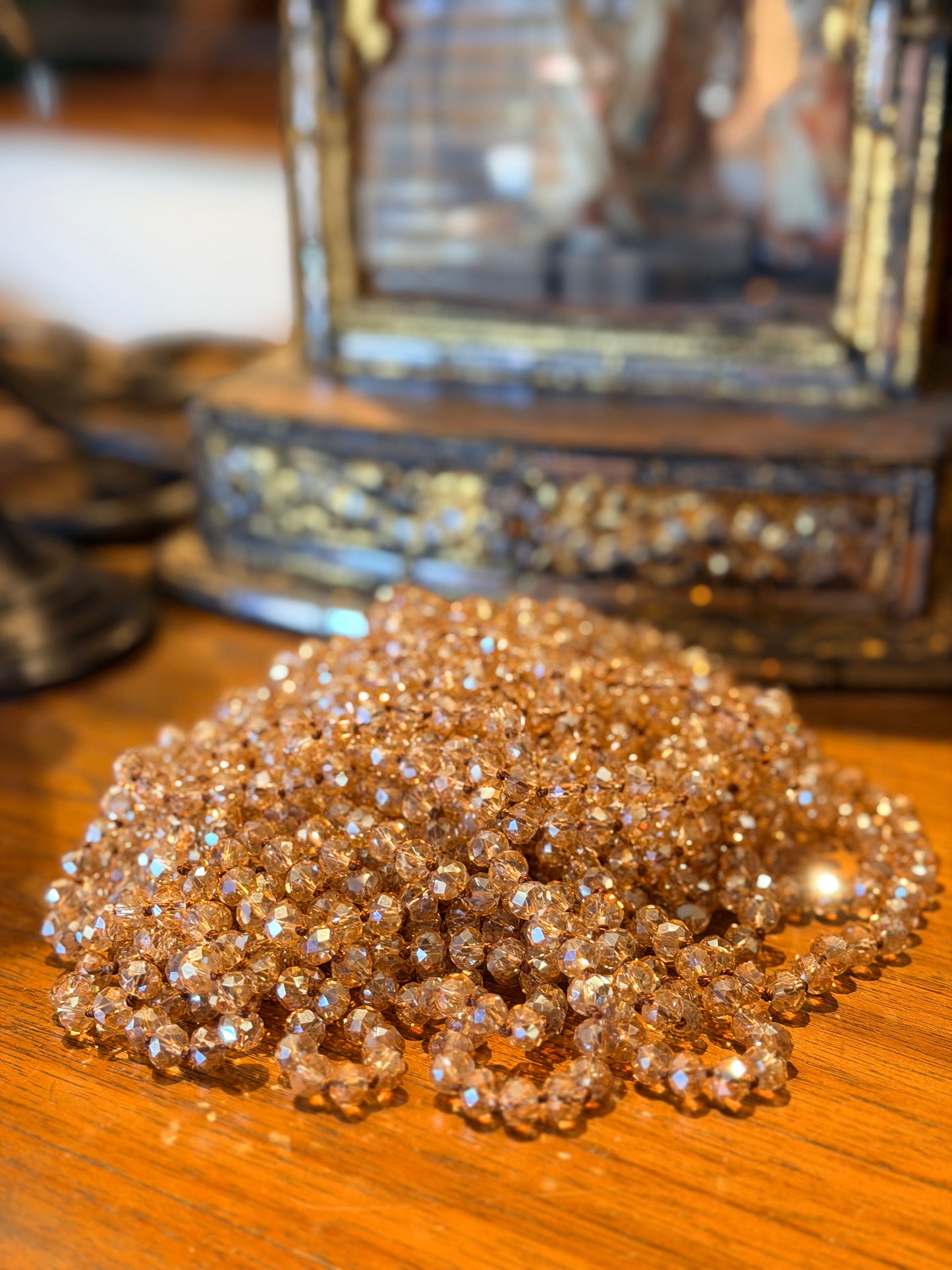 36 Inch Crystal Strand in Gold Illusion