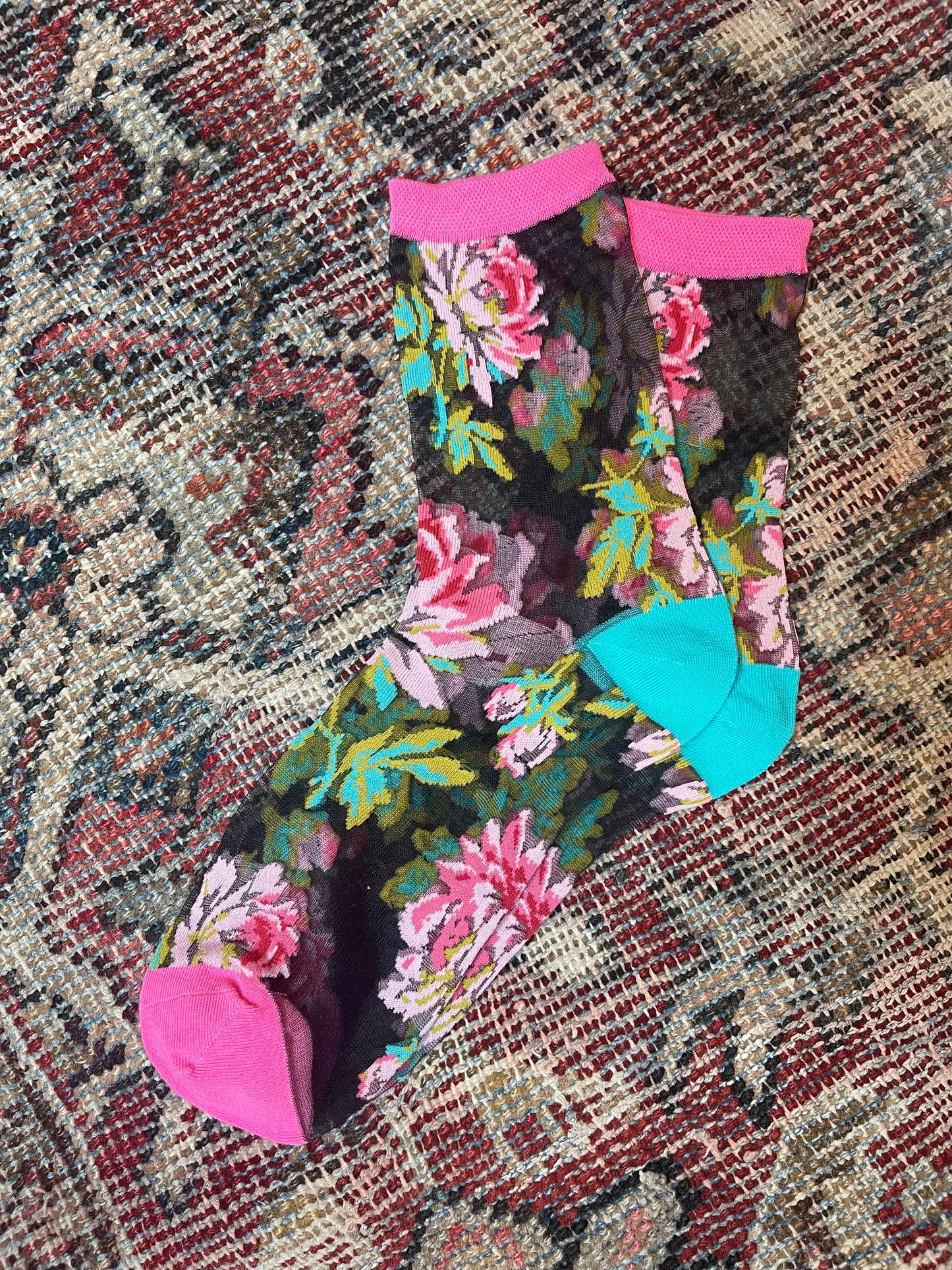 A Rose is A Rose Socks